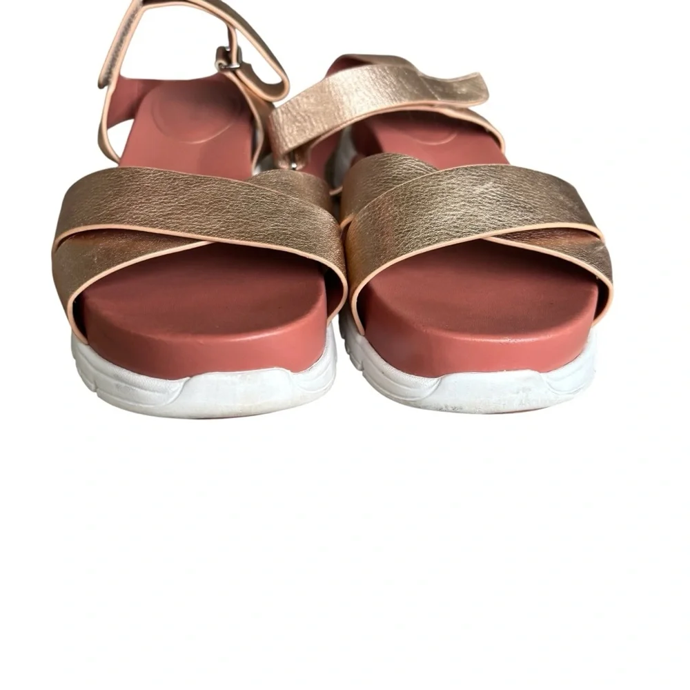COLE HAAN ZEROGRAND PLATFORM CRISSCROSS SANDALS 9.5